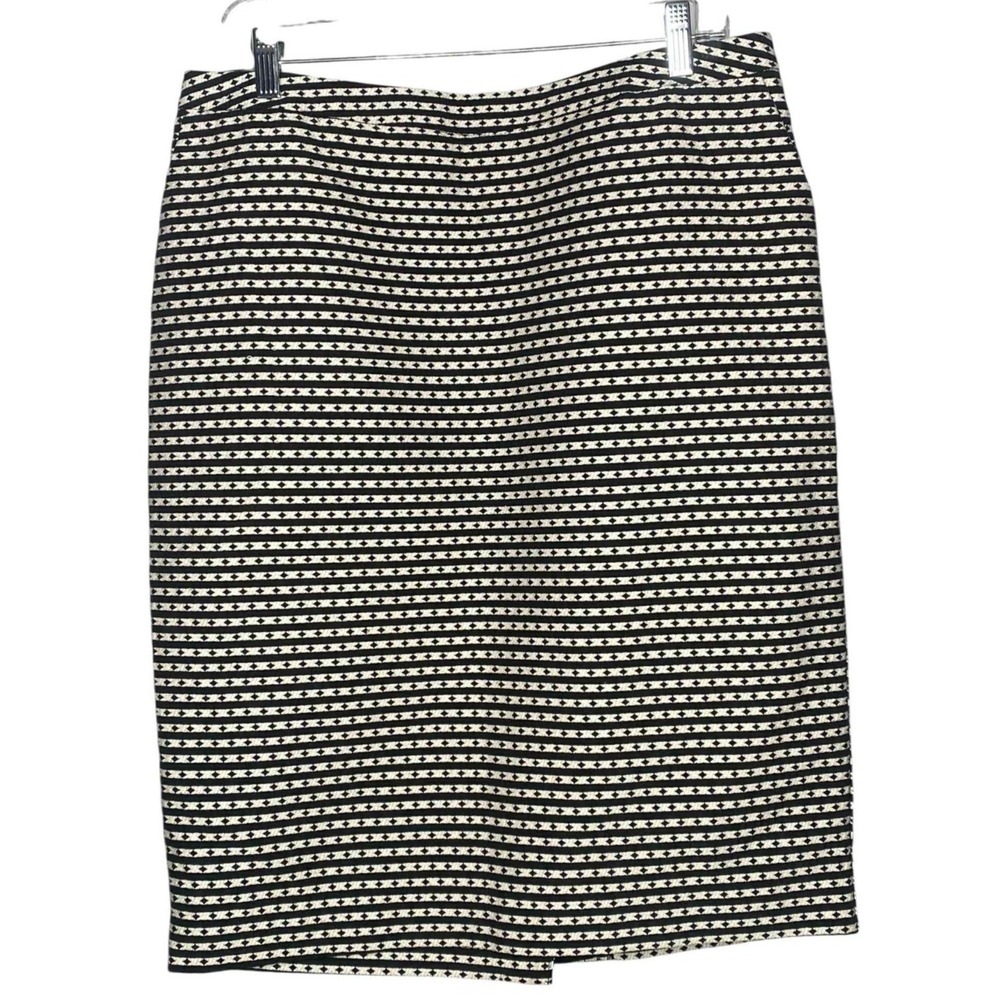 Merona Pencil Skirt Womens Textured Diamond Lined mob wife‎ academia size 14
